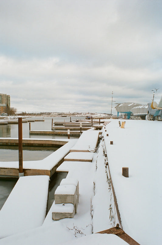 Frozen Docks at Kingston Yacht Club